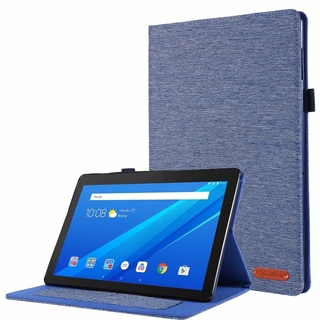 Ốp bao da máy tính bảng vải nắp lật cho lenovo tab m10 tb-x505f tb-x505x tb-x505l tb-x605f tb-x605l 10.1 inch m10