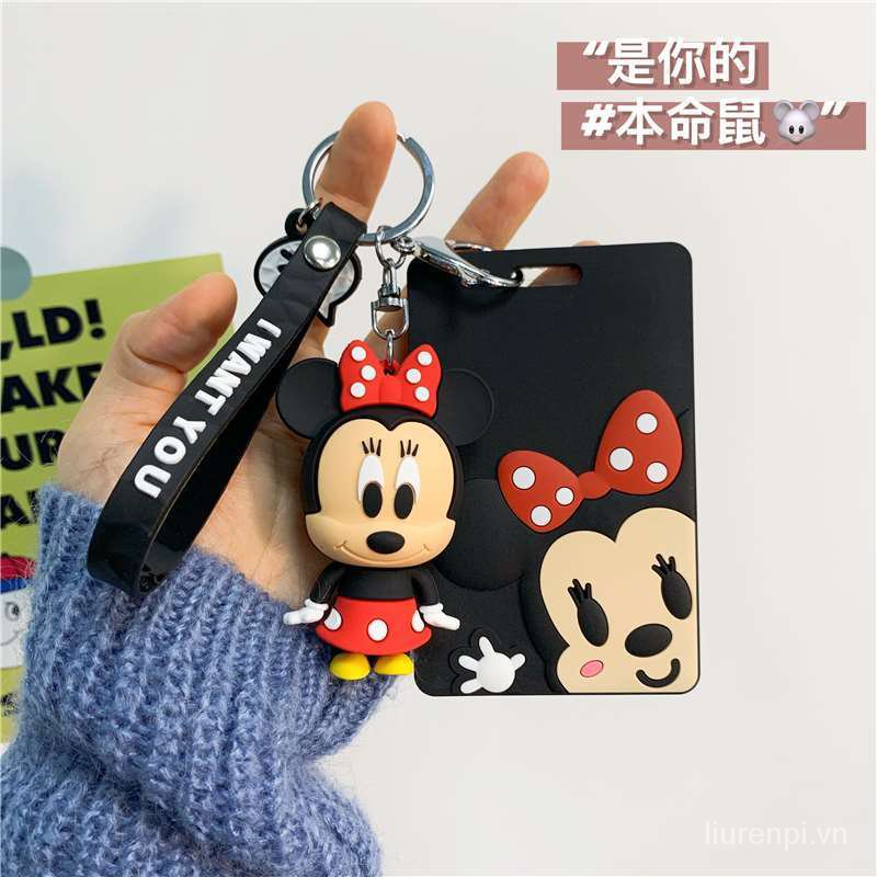 DISNEY MINNIE Móc Khóa Hình Chuột Mickey Dễ Thương