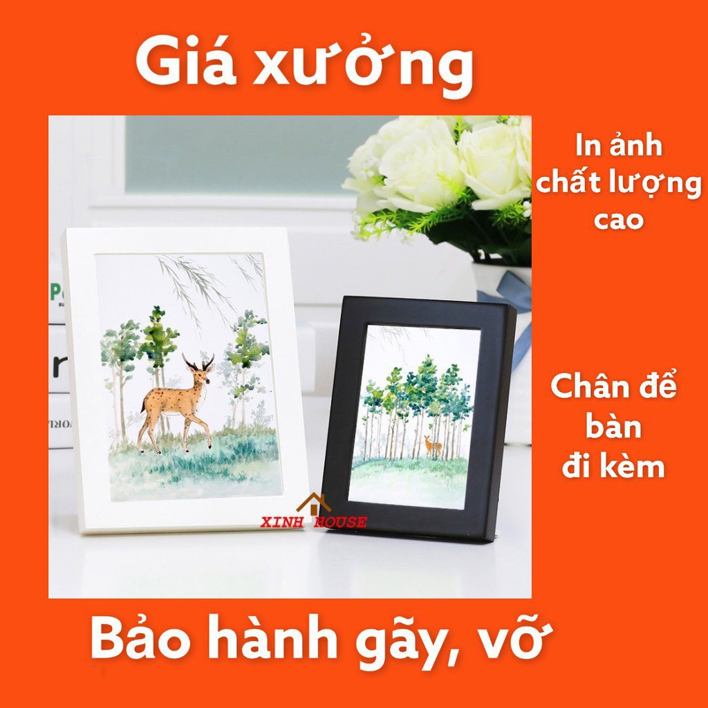 Khung ảnh để bàn 10x15, 13x18, 15x21 kèm chân chống - In ảnh theo yêu cầu khung hình để bàn cao cấp