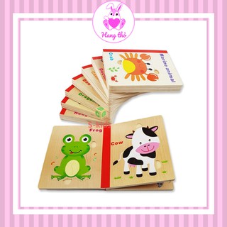 Sách Gỗ Ghép Hình Cho Bé