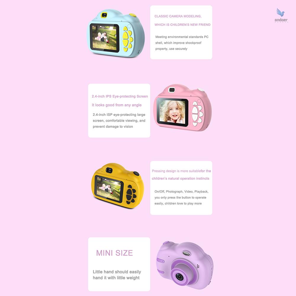 Máy ảnh kỹ thuật số thông minh mini không có thẻ hình hoạt hình cho trẻ em
 | BigBuy360 - bigbuy360.vn