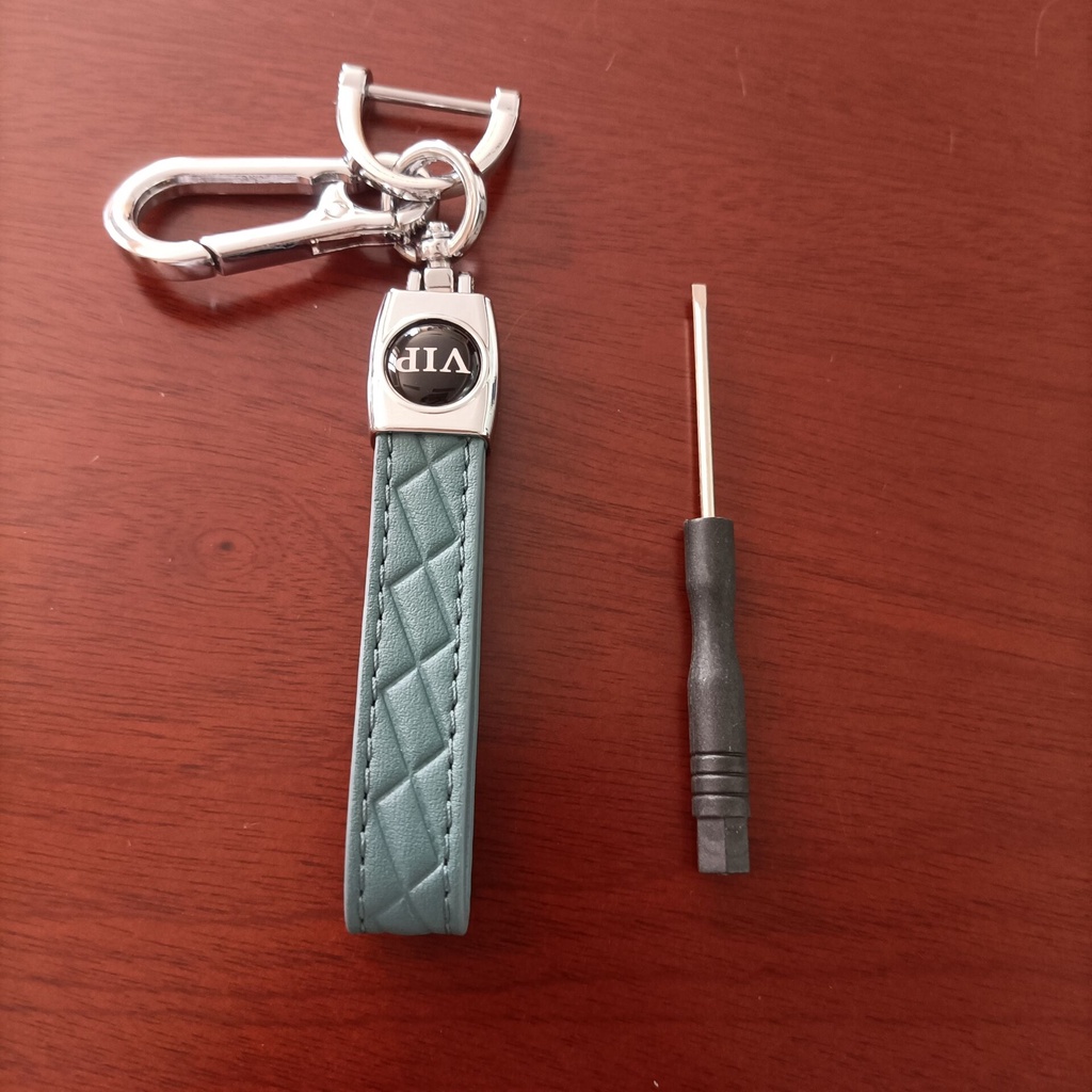 Mới Móc Khóa Da Kim Loại Gắn Xe Máy Độc Đáo Giá Đỡ