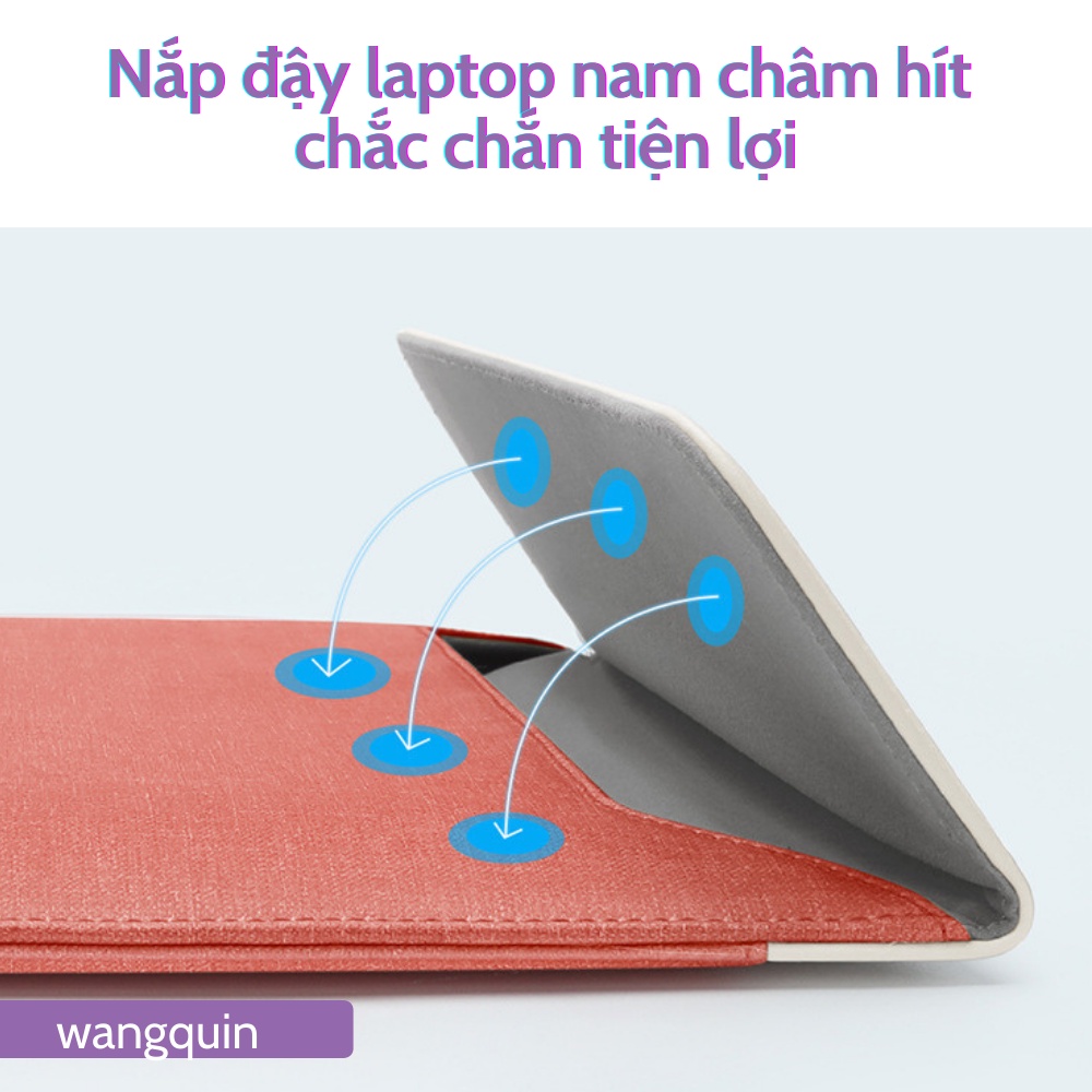 Bao Da PU bảo vệ Vỏ chống sốc Case Laptop Macbook BUBM 13-13.3-14 inch đủ màu thời trang Bao Da Đựng Máy Tính