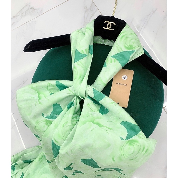 Đầm Yếm Hoa Xanh