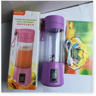 Máy xay sinh tố mini 380ml sài pin