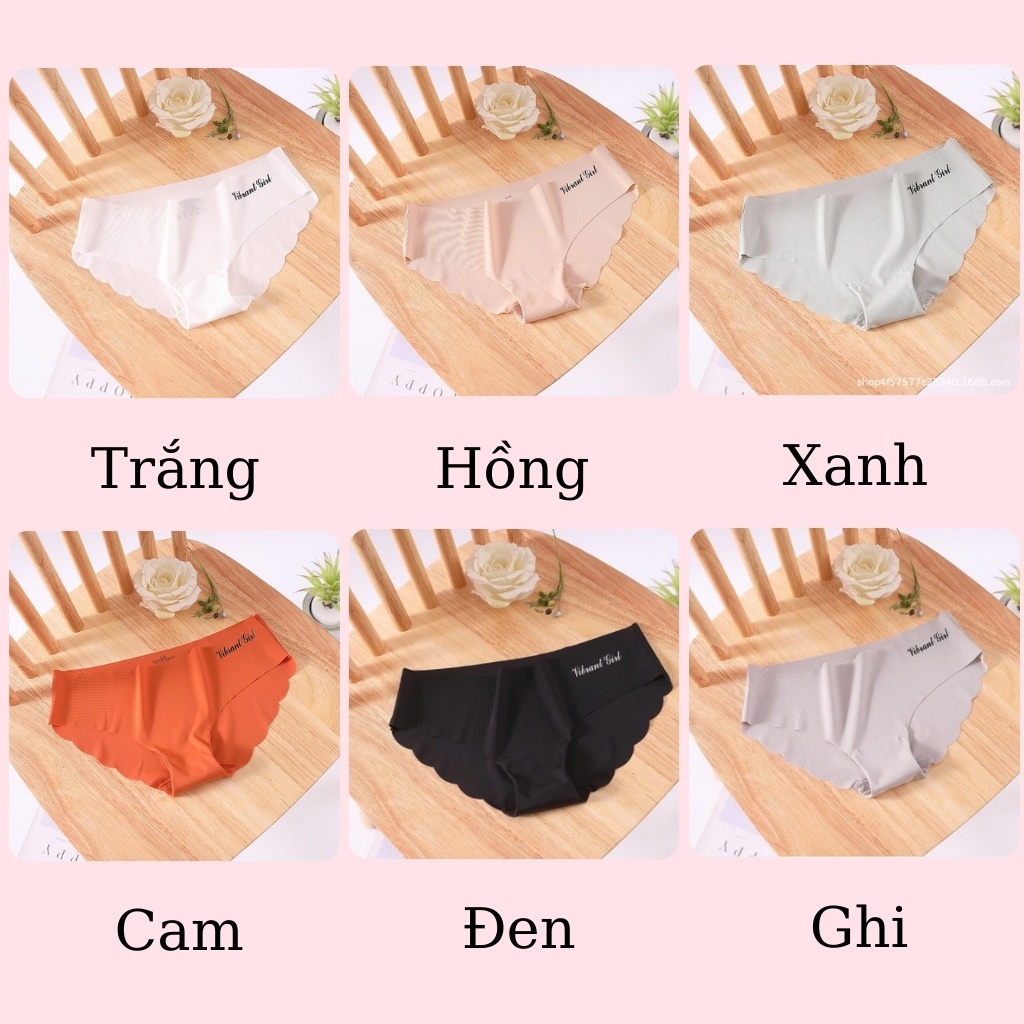 Quần lót nữ su đúc viền sóng chữ không đường may chất su đúc mát mịn không hằn viền ZjZj bikini Q012 | BigBuy360 - bigbuy360.vn
