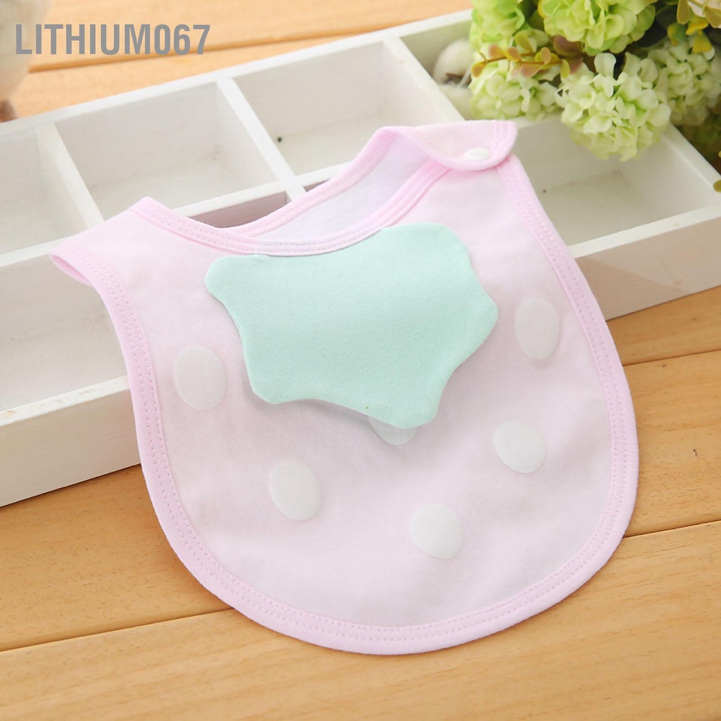 Yếm Ăn 3D Cài Nút Che Được Chống Thấm Nước Cho Bé 1-3 Tuổi