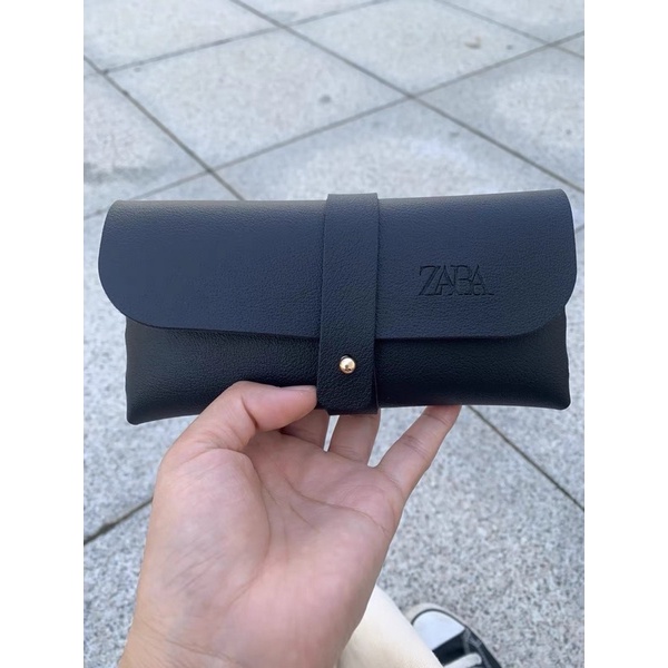 Kính râm kính thời trang zara loại góc vuông nam nữ đeo được đầy đủ túi da bill đủ các kích cỡ