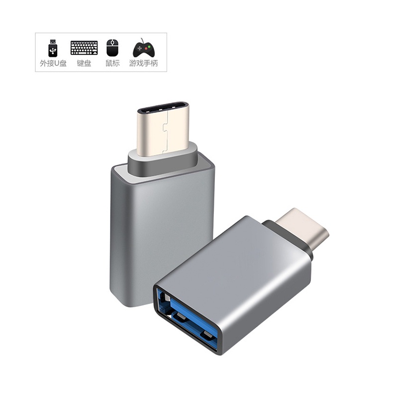 Đầu Chuyển Đổi Từ Type C Mini Sang USB 3.0 OTG USB C đa năng tiện dụng tương thích hầu hết thiết bị (màu ngẫu nhiên)