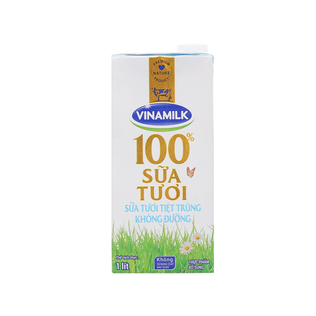 Sữa Tươi Vinamilk 100% Hộp 1L