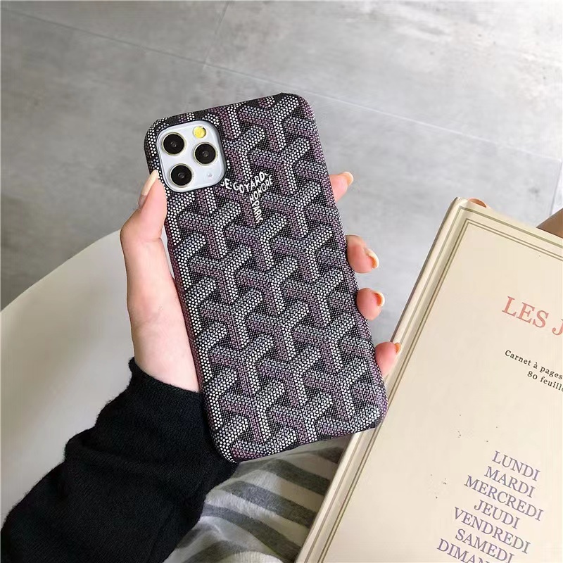 GOYARD Ốp Điện Thoại Da Sang Trọng Cho iphone 13 Pro Max i13 13pro 12 Pro Max i12 12Pro