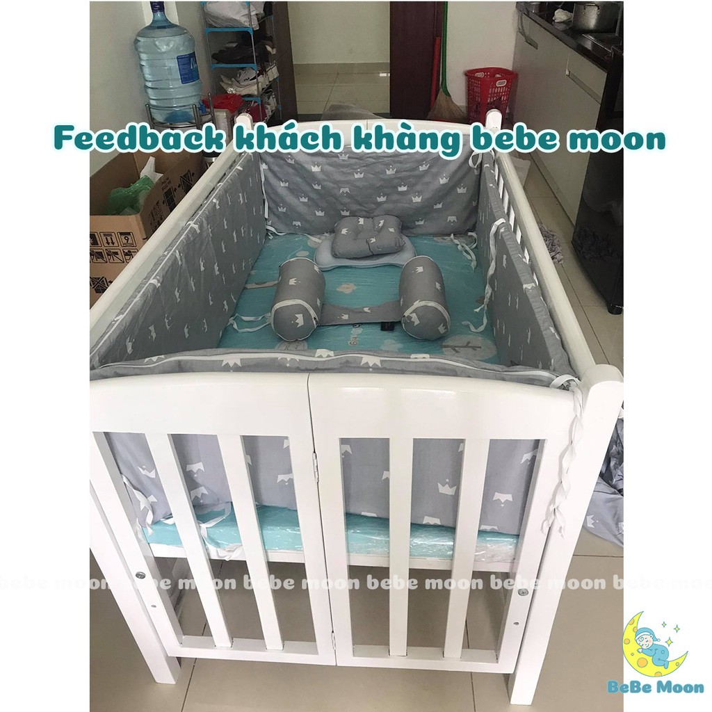 Nệm Giường Cũi Bé Chất Liệu Bông Ép Dày 5cm Có Độ Êm Vừa Đủ Tốt Cho Hệ Xương Khớp Của Bé