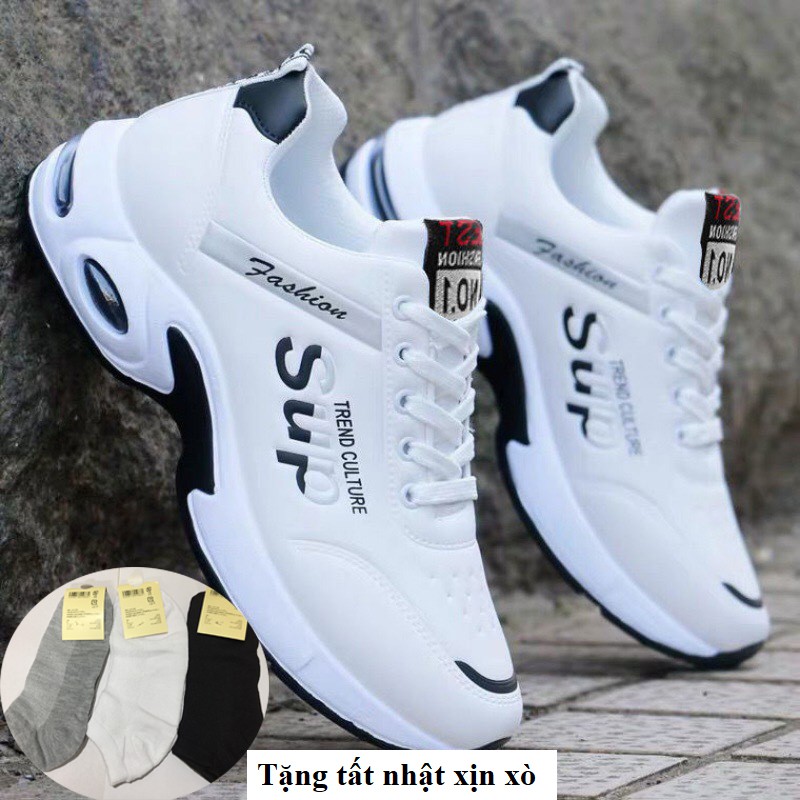 Giày thể thao nam,giày nam,sneaker tăng chiều cao,da chống ướt