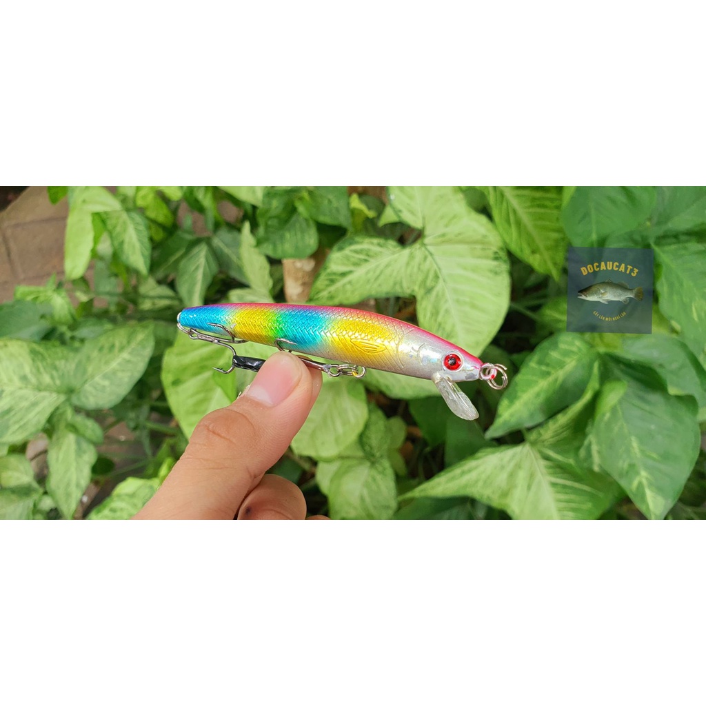 Mồi giả lure câu cá chẽm 7 màu thu hút cá Chẽm 9,5cm.8g