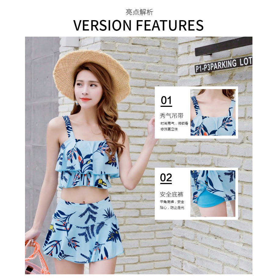 bộ bơi bikini váy họa tiết độc đáo | BigBuy360 - bigbuy360.vn