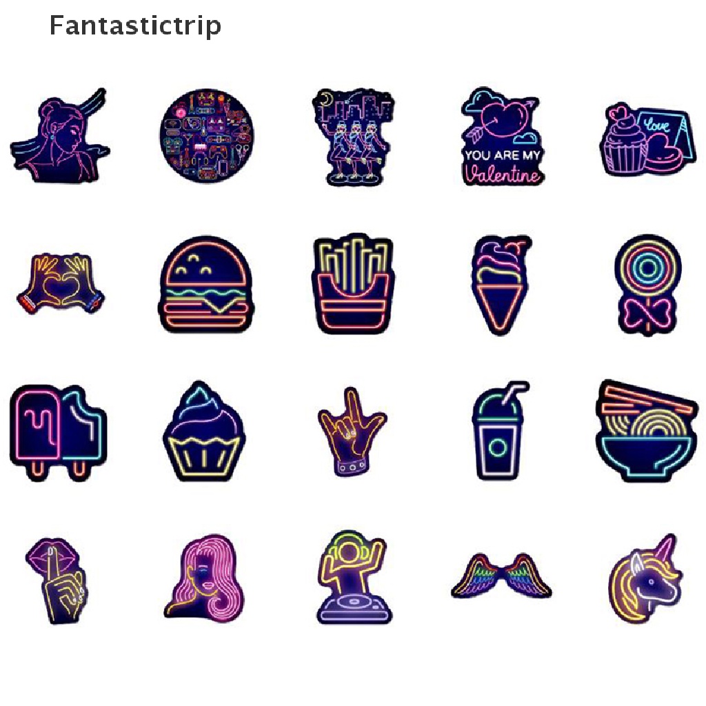 Bộ 50 Miếng Dán Chống Thấm Nước Trang Trí Đàn guitar / Trượt Tuyết