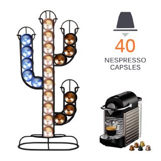 Nespresso Capsule Holder Stainless Steel Coffee Pod Holder Cactus Dispenser Coffee Dispensing Tower Stand Fits