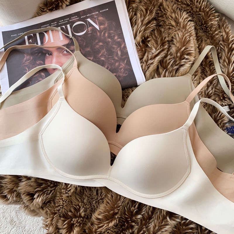 Áo Ngực Không Đường May Có Gọng Thép Mềm Mại Chống Chảy Xệ Dành Cho Nữ