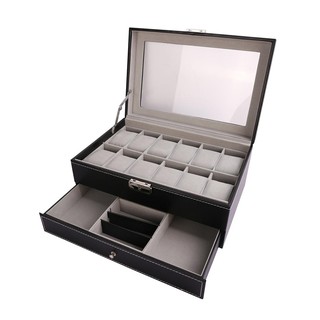 Hộp đựng nữ trang và đồng hồ da 12 chiếc GD138
