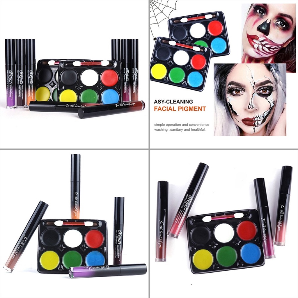 Bộ Khuôn Vẽ Mặt Trang Điểm Lâu Trôi Bằng Acrylic