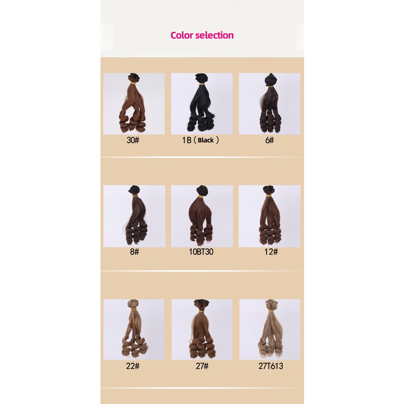 Tóc Giả 25*100CM Cho Búp Bê BJD