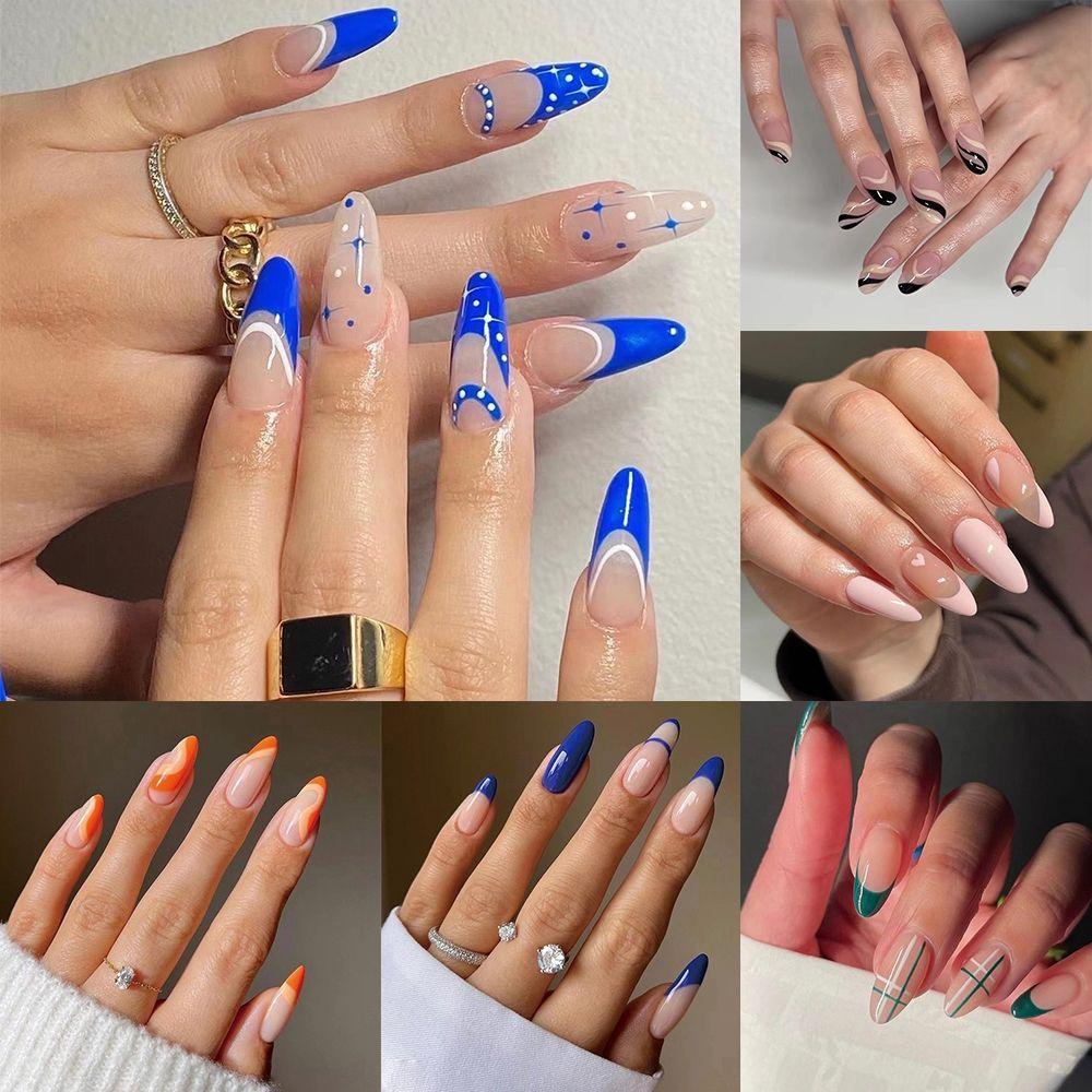 Bộ 24 Móng Tay Giả Che Phủ Toàn Diện Có Thể Tháo Rời