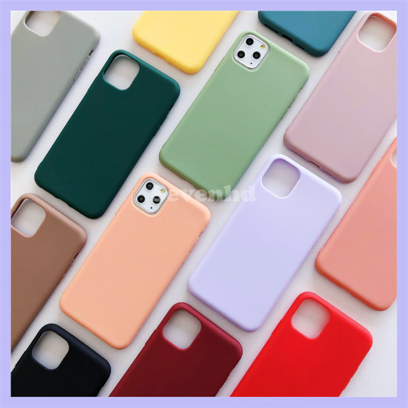 👏Ready Stock🎀 Samsung S20 Ultra Plus S11 S10 Note 10 Lite Ốp điện thoại TPU silicon màu sắc đơn giản cho