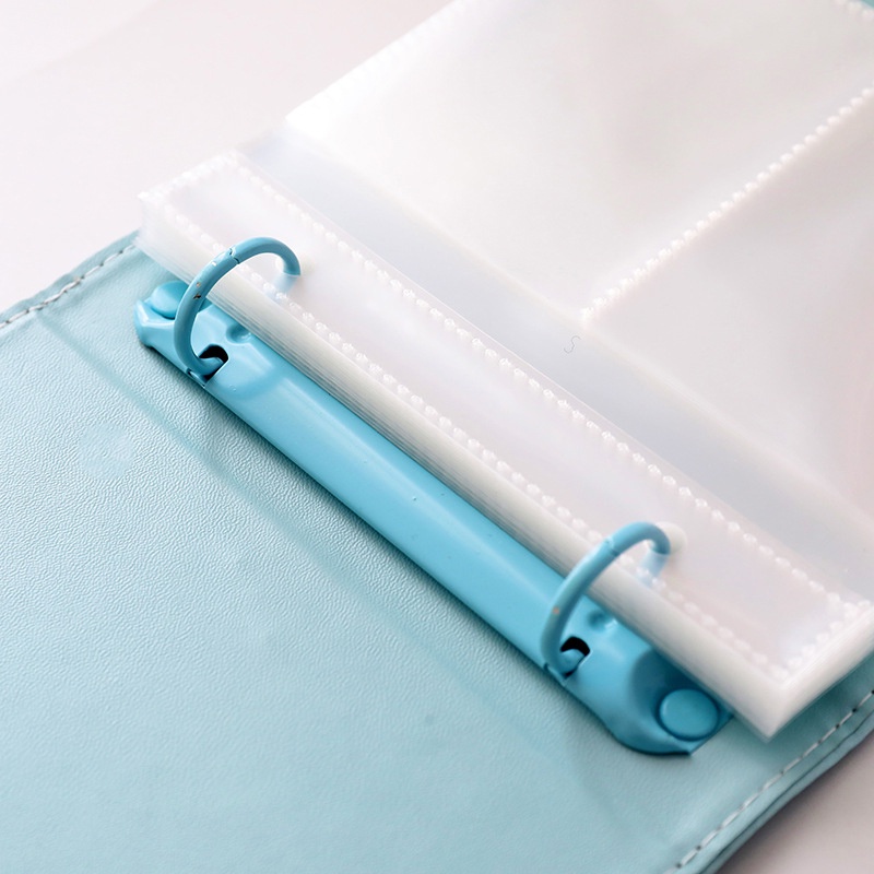 Cuốn album ảnh bìa da 3/5 Inch màu trơn phong cách đơn giản sành điệu