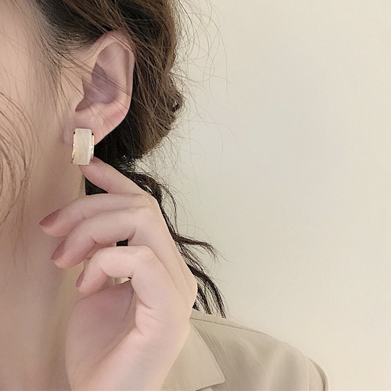 Hoa tai mạ bạc 925 phong cách Hàn Quốc thời trang dành cho nữ