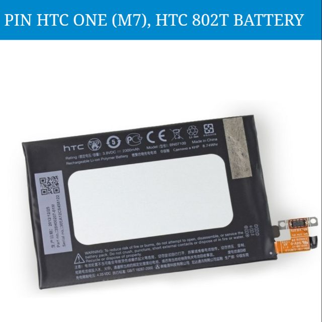 Pin HTC one M7 zin có bảo hành