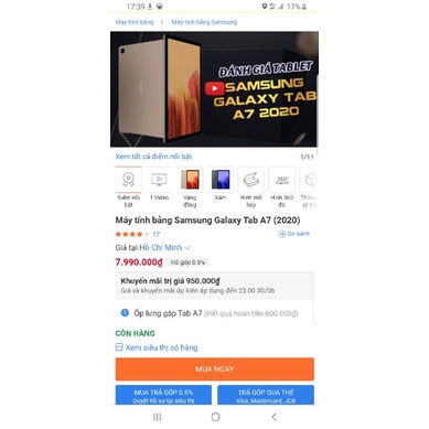 Samsung Galaxy Tab A7 2020 (T505) Fullbox, BH Hãng