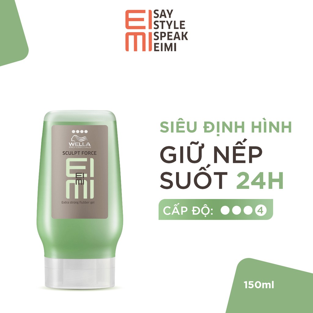 Gel Giữ Nếp Tóc Cứng Wella EIMI Giúp Tạo Kiểu Dễ Dàng Sculpt Force 125ml