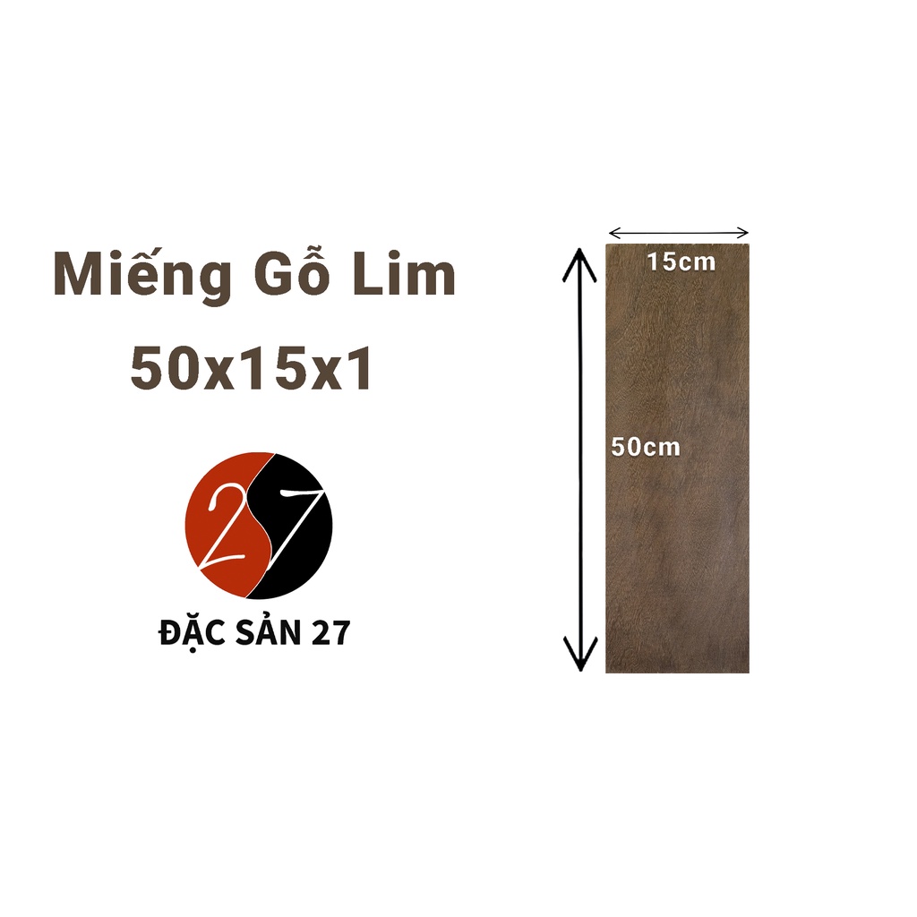 Miếng Gỗ Lim Dài Dày 1cm  đã bào 4 mặt