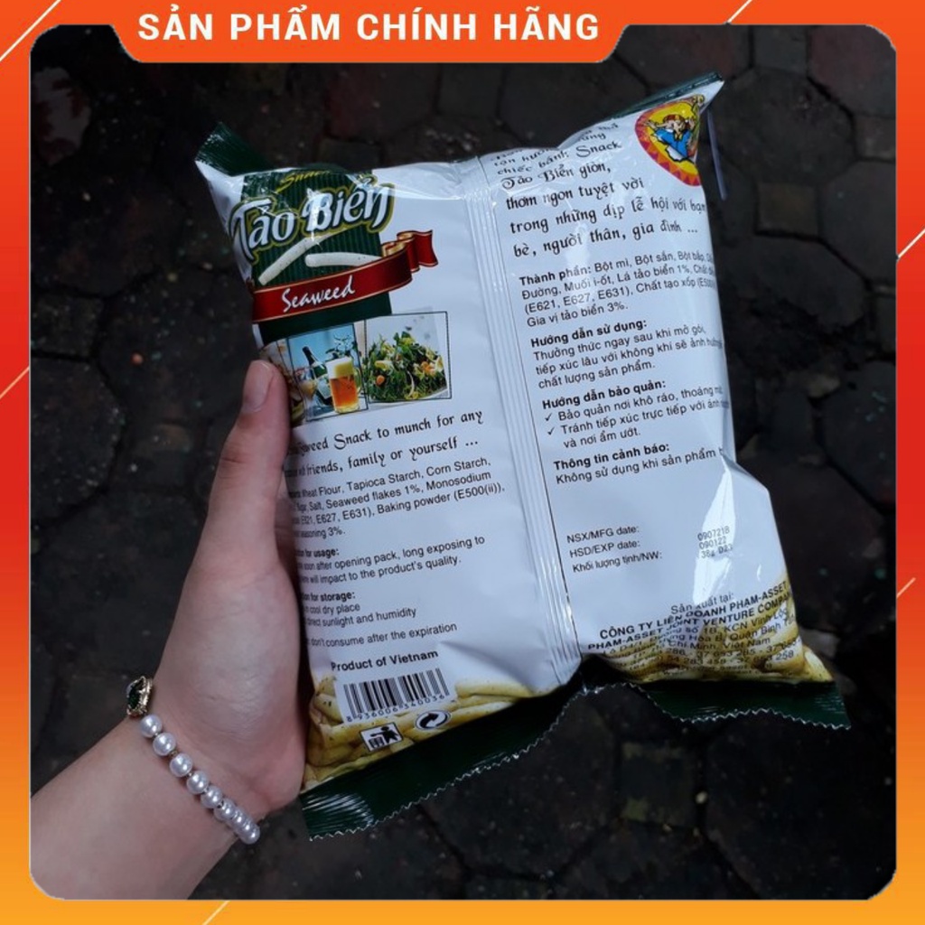Bim Bim Snack Khoai Ttây JoJo Vị Tảo Biển gói 35/40g-Ăn Vặt Sumo Snack