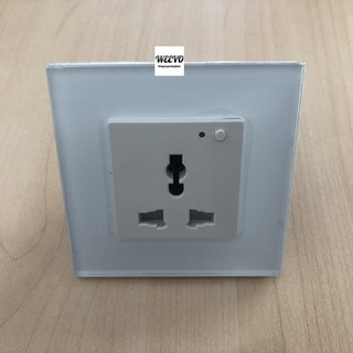Ổ CẮM ĐƠN UNIVERSAL CẢM ỨNG TUYA SMARTLIFE WIFI - VUÔNG EU - MÀU TRẮNG