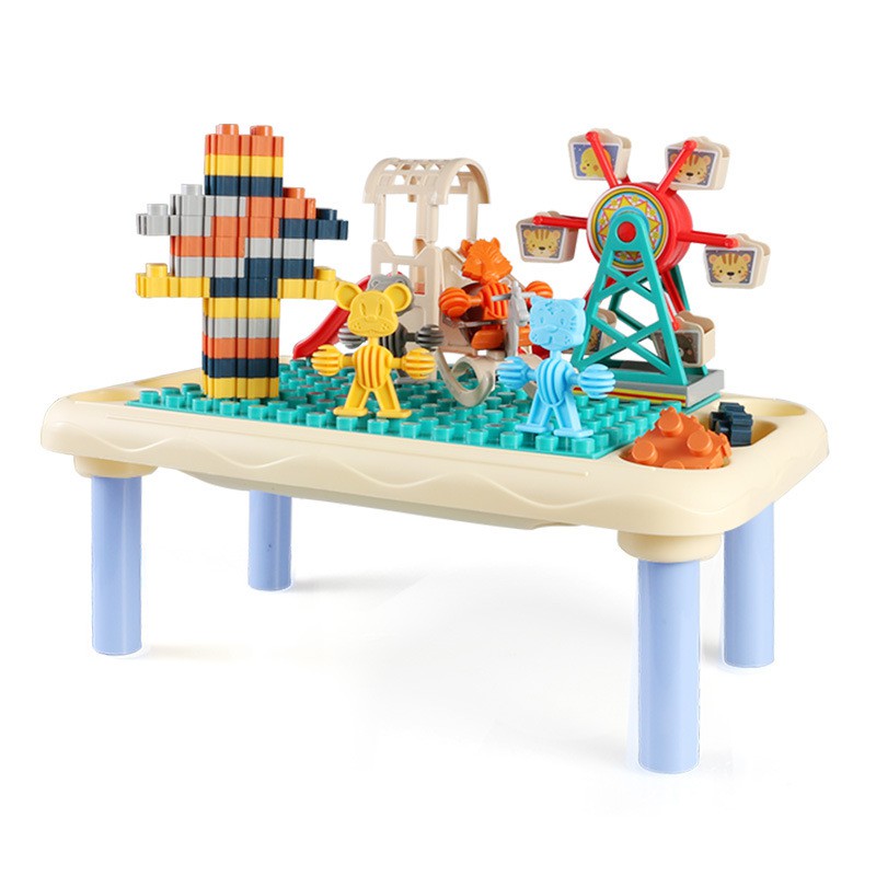 Đồ chơi Lego-Đồ chơi ghép hình-Bàn Lego đa năng-Montessori chất liệu nhựa ABS cao cấp-phát triển tư duy-logic