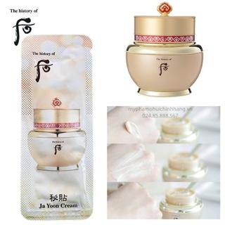 Xả hàng giá sỉ Combo Gói Kem dưỡng Whoo Bichup Ja Yoon Cream sample tái sinh căng bóng, trẻ hoá, hồng nhuận da