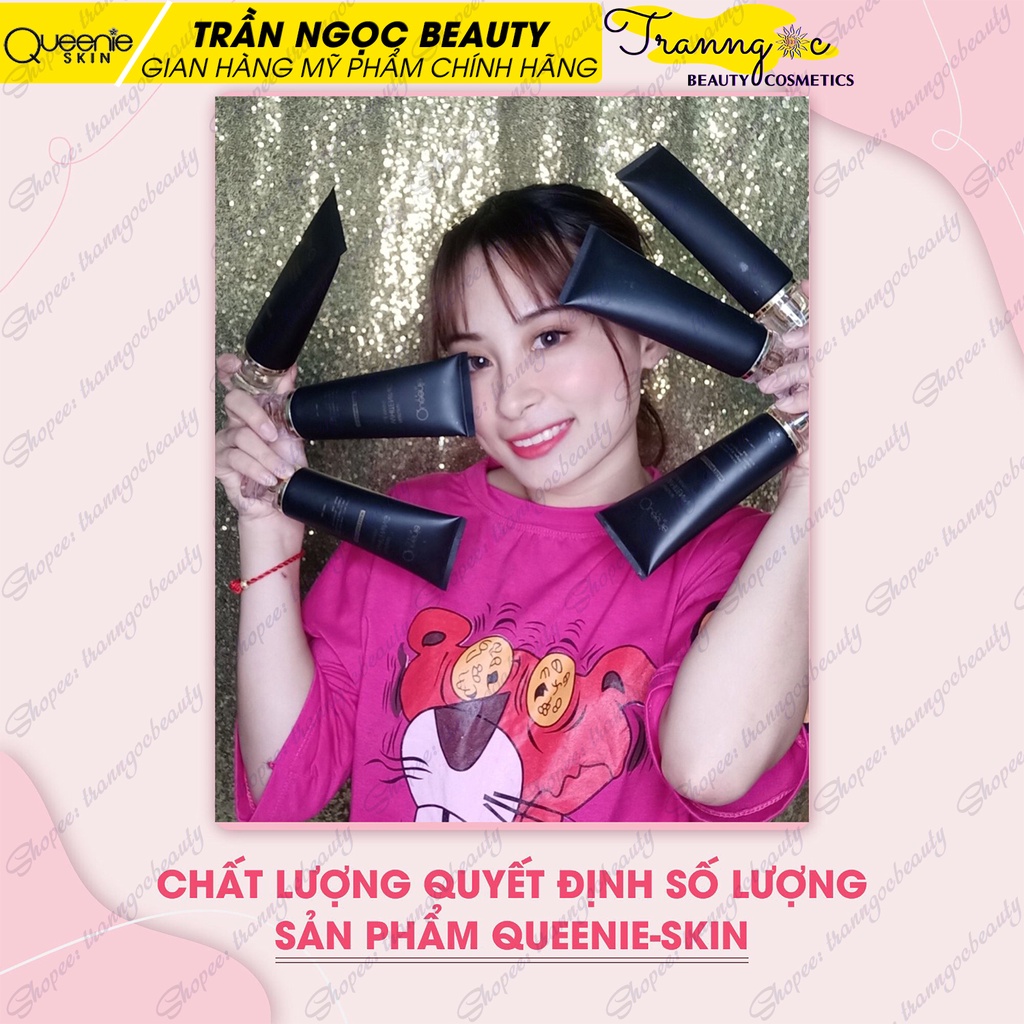 Sữa Rửa Mặt Mầm Gạo Queenie Skin 120gr chính hãng, pH chuẩn, có hạt massage cafe, bảo hành 72h - tranngocbeauty