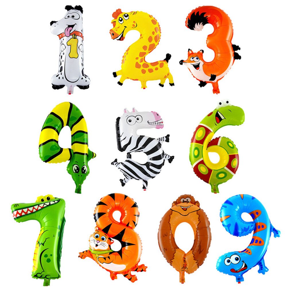 Bong Bóng Lá Nhôm 16 Inch Hình Động Vật Dễ Thương Trang Trí Tiệc Sinh Nhật Cho Bé