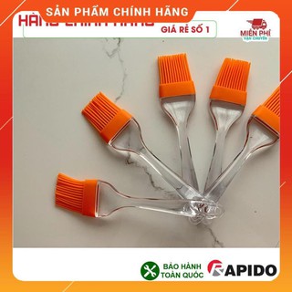 Chổi quét dầu, chổi quét dầu ăn rapido silicon 22,5 x4,7 cm, cán nhựa trong huy anh