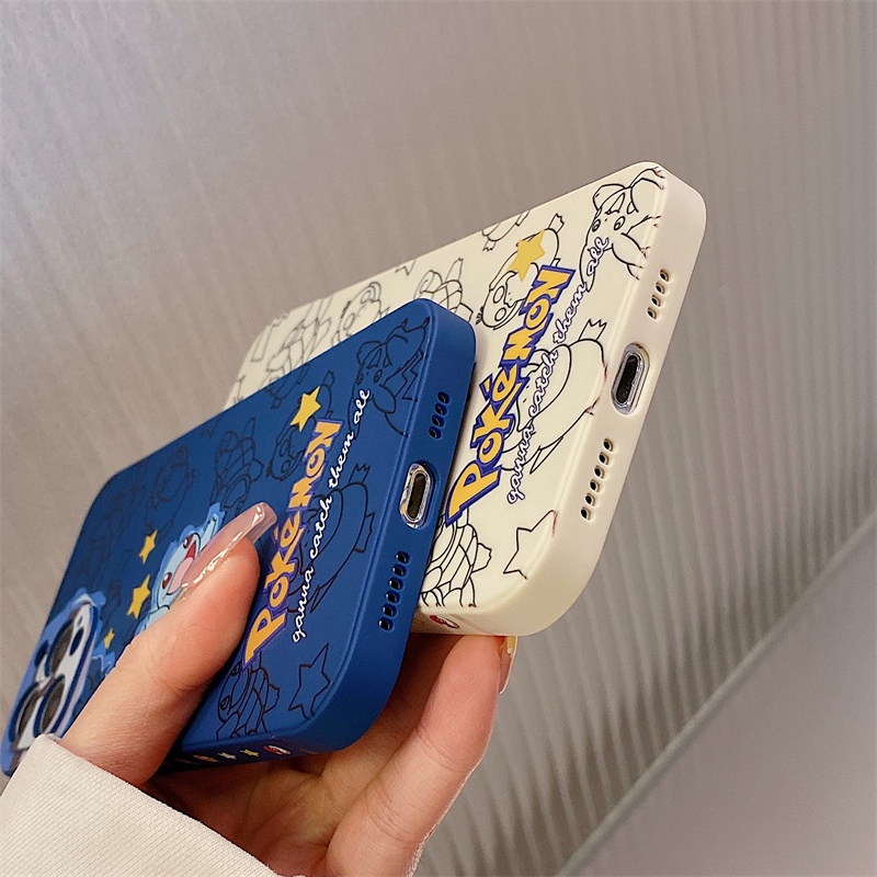 Ốp Điện Thoại Mềm Chống Rơi Hình Pokemon Pikachu Cho iphone 13 12 11 pro max Xs max XR 7 8 plus se2020