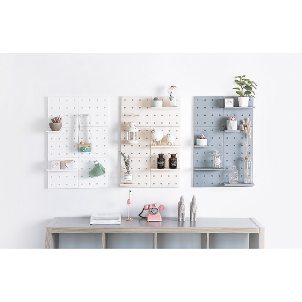 Giá Kệ Bảng Pegboard Mini Bảng Treo Lỗ Trang Trí Nhựa Cao cấp tấm nhựa có lỗ để trang trí kệ để trang trí