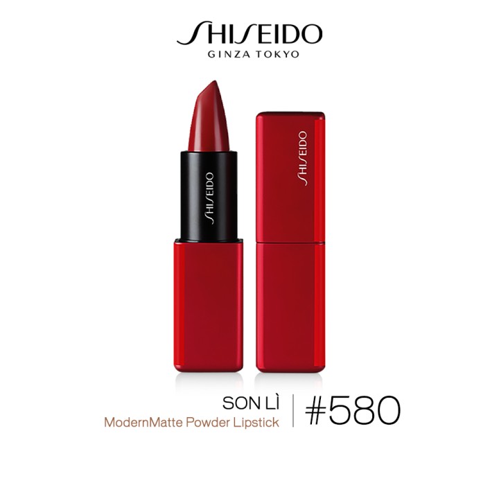 Son lì Shiseido ModernMatte Powder Lipstick màu 580 Alina Red Phiên bản giới hạn 4g