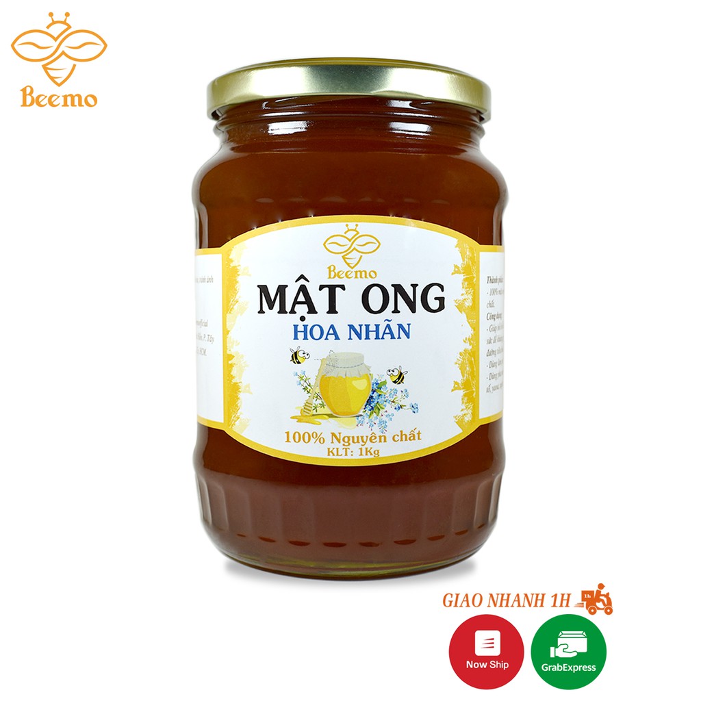 [Mã FMCGMALL -8% đơn 250K] Mật ong nguyên chất hoa nhãn 300g-1Kg Beemo