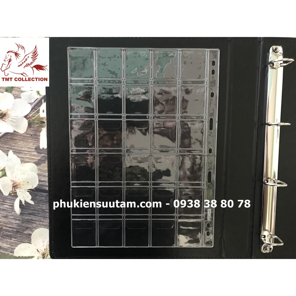 Phơi Chuyên Dụng 30 Ngăn Đựng Tiền Xu Có Nắp Gập Trong Suốt