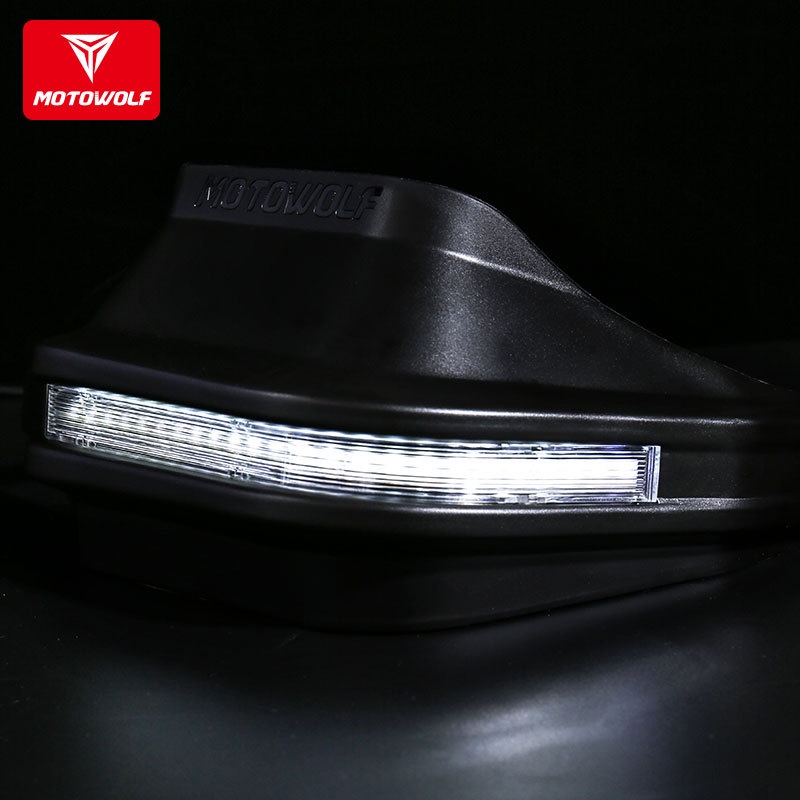 BẢO VỆ TAY LÁI MOTOWOLF chính hãng có đèn