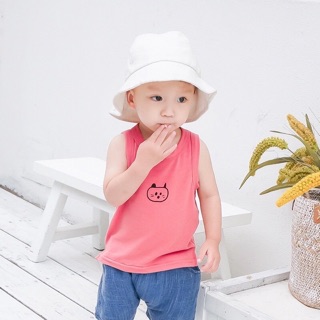 Áo ba lỗ thêu mèo