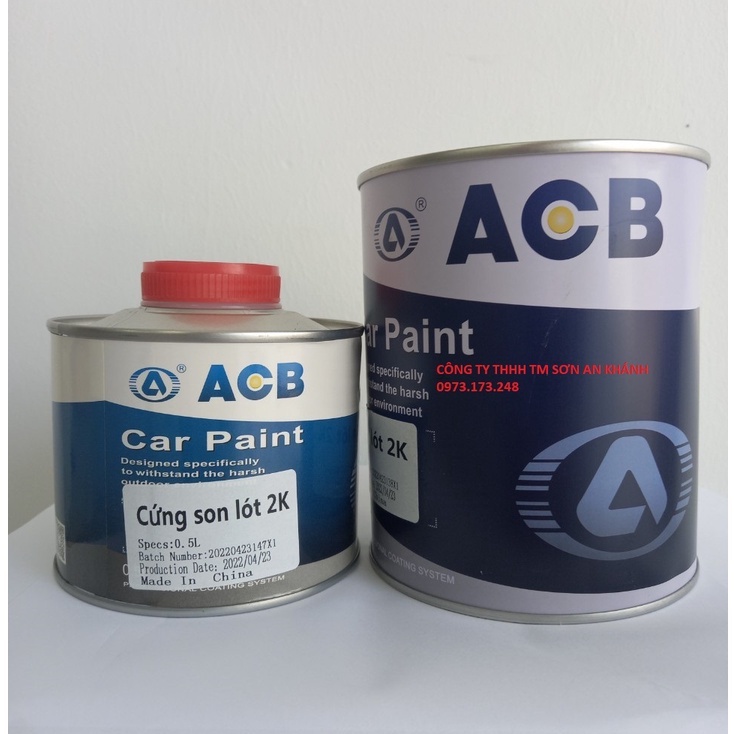 Sơn lót 2K  xám -2 thành phần chính hãng