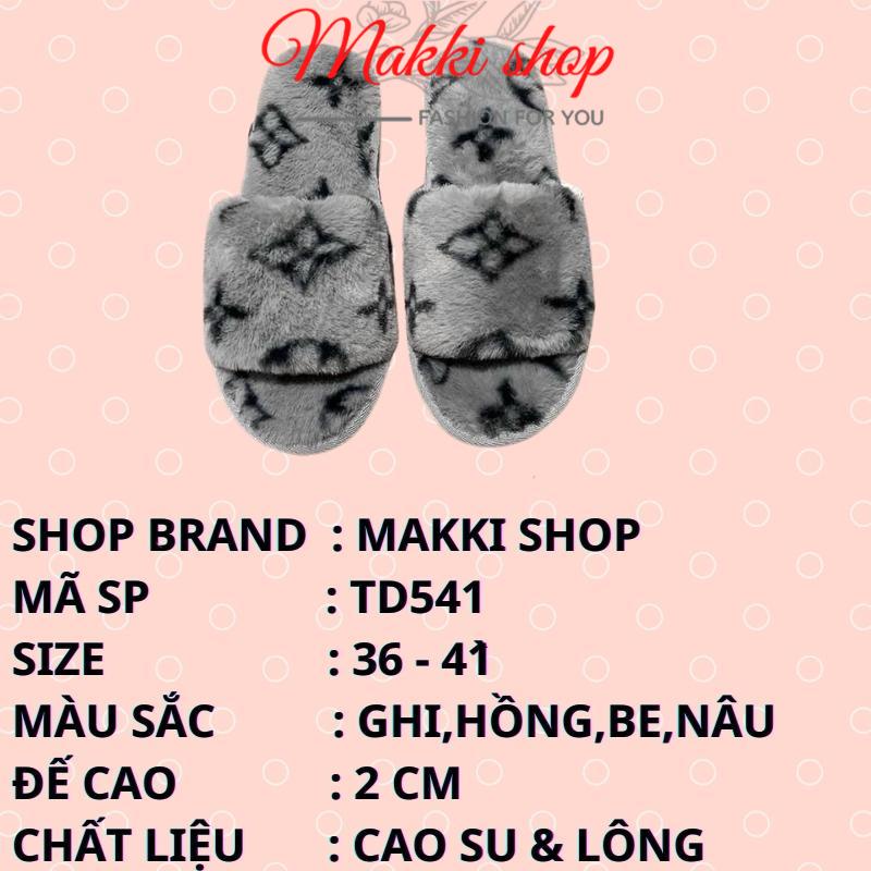 Dép lông nữ hoa tuyết mùa đông mới, dép nữ trong nhà thời trang cao cấp giá rẻ MAKKI SHOP TD541