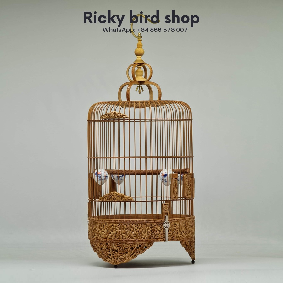 Lồng chim Canary và Finch - Thiết kế cây tre - Kích thước 10 inches (26cm)